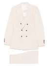 Brunello Cucinelli Men's Double Breast Suit In Pink & Purple