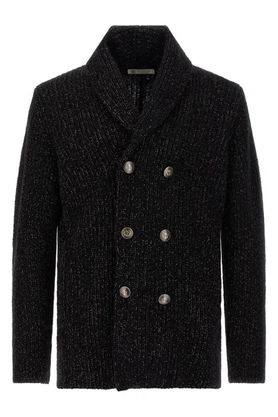 BRUNELLO CUCINELLI BRUNELLO CUCINELLI MEN DOUBLE-BREASTED CARDIGAN