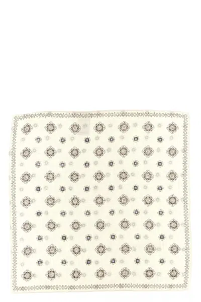 Brunello Cucinelli Men Double Face Silk Pocket Clutch In Multicolor