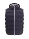Brunello Cucinelli Down Vest In Blue