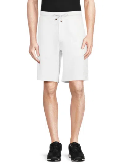 Brunello Cucinelli Men's Drawstring Shorts In Off White