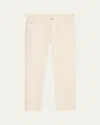 Brunello Cucinelli Men's Dyed Denim Five-pocket Pants In Cream