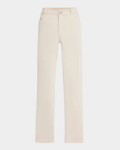 BRUNELLO CUCINELLI MEN'S DYED DENIM FIVE-POCKET PANTS