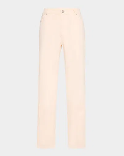 Brunello Cucinelli Men's Dyed Denim Five-pocket Pants In Melon