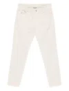 Brunello Cucinelli Cotton Trousers With Belt Loops And Five-pocket Styling In White