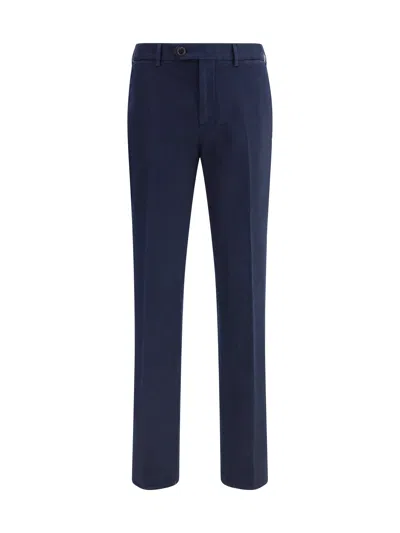 Brunello Cucinelli Men Dyed Pants In Blue