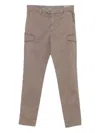 Brunello Cucinelli Cargo-pocket Cotton Trousers In Brown