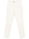 Brunello Cucinelli Light Beige Cargo Pants With Pockets In Multicolor