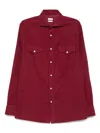 Brunello Cucinelli Easy Fit Western Shirt In Corduroy