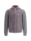 Brunello Cucinelli Men English Knit Jacket In Multi