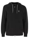 Brunello Cucinelli Cashmere Zip-up Hoodie Featuring Drawstring Hood In Green