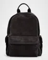 Brunello Cucinelli Men's Exclusive Leather Backpack In Charcoal