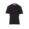 Brunello Cucinelli Men Faux Layering T-shirt In Black