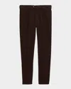 Brunello Cucinelli Men's Fine Corduroy Flat-front Pants In Brown