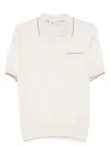 Brunello Cucinelli Neutrals Polo Shirts Men In Purple