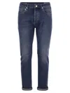 Brunello Cucinelli Five Pocket Leisure Fit Trousers In Lightweight Denim