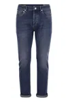 Brunello Cucinelli Men's Five-pocket Leisure Fit Trousers In Medium Denim