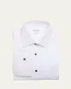 Brunello Cucinelli Men's French-cuff Tuxedo Dress Shirt In White 01