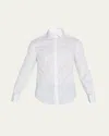 Brunello Cucinelli Men's French-cuff Tuxedo Dress Shirt In White 02