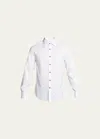 Brunello Cucinelli Men's French-cuff Tuxedo Dress Shirt In White 07