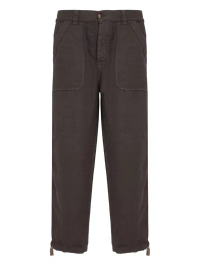 BRUNELLO CUCINELLI BRUNELLO CUCINELLI MEN GABARDINE GARMENT DYED PANTS