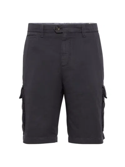 Brunello Cucinelli Bermuda Shorts With Cargo Pockets In Grey
