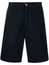 Brunello Cucinelli Men Garment-dyed Bermuda Shorts In Twisted Cotton Gabardine In Multicolor