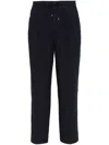 Brunello Cucinelli Men Leisure Fit Trousers In Virgin Wool Flannel With Drawstring And Double Darts In Multicolor