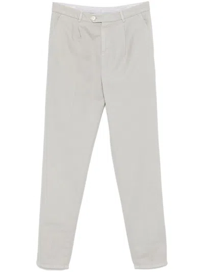 Brunello Cucinelli Men Garment-dyed Leisure Fit Pants In Multicolor