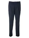 Brunello Cucinelli Garment-dyed Pima Cotton Trousers In Blue