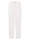 Brunello Cucinelli Men's Garment Dyed Relaxed Fit Trousers In White