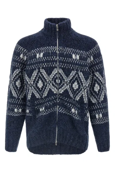 BRUNELLO CUCINELLI BRUNELLO CUCINELLI MEN 'GEOMETRIC JACQUARD' CARDIGAN