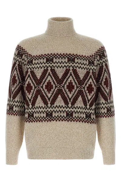 BRUNELLO CUCINELLI BRUNELLO CUCINELLI MEN 'GEOMETRIC JACQUARD' SWEATER