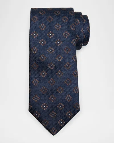 Brunello Cucinelli 8cm Silk-jacquard Tie In Blue
