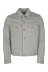 Brunello Cucinelli Structured Denim Jacket With Soft Finish In Multicolor