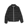 Brunello Cucinelli Men Grey Quilted Design Hooded Neckline Zip Fastening Long Sleeves In Black