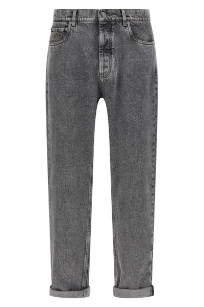 BRUNELLO CUCINELLI BRUNELLO CUCINELLI MEN 'GREYSCALE' DENIM JEANS
