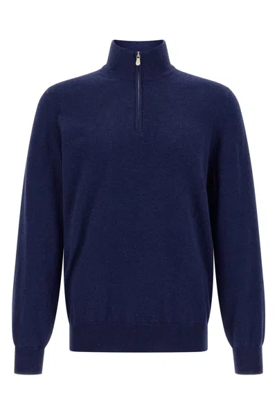 BRUNELLO CUCINELLI BRUNELLO CUCINELLI MEN HALF-ZIP SWEATER