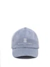 Brunello Cucinelli Men Hat In Blue