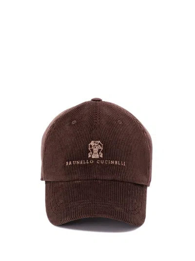 Brunello Cucinelli Men Hat In Brown