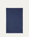 Brunello Cucinelli Men's Herringbone Cashmere Scarf In Ocean Blue