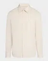Brunello Cucinelli Men's High Summer Capsule Cotton Button-down Shirt In Neutral