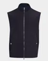 Brunello Cucinelli High-neck Down Gilet In Blue