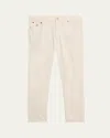 Brunello Cucinelli Men's High Summer Capsule White Denim Five-pocket Pants In Neutral