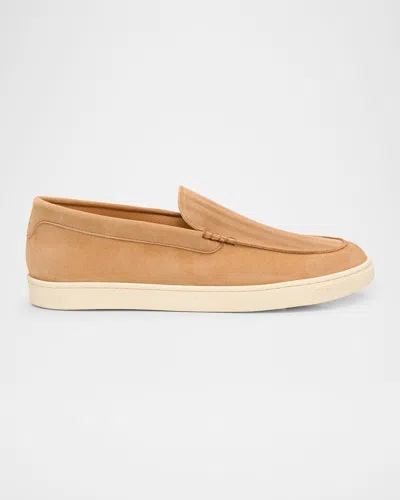 Brunello Cucinelli Men's Hybrid Venetian Suede Slip-ons In C2683 Whiskey