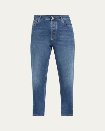 Brunello Cucinelli Men's Iconic Denim Slim-fit Jeans