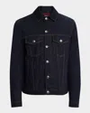 Brunello Cucinelli Men's Italian Selvedge Denim Jacket In Multi