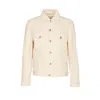 Brunello Cucinelli Denim Jacket Casual Jackets And Parka Beige In Neutral