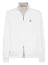 Brunello Cucinelli Men Jacket Water Resistant In White