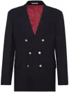 Brunello Cucinelli Prince Of Wales Deconstructed Blazer In Blue